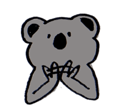Enthusiastic  koala sticker #6580006