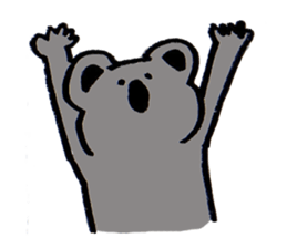 Enthusiastic  koala sticker #6580010