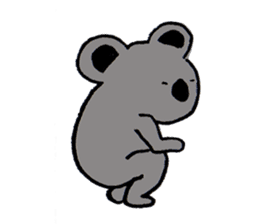 Enthusiastic  koala sticker #6580012