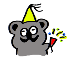 Enthusiastic  koala sticker #6580016