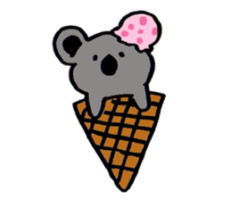 Enthusiastic  koala sticker #6580017