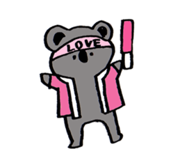 Enthusiastic  koala sticker #6580018