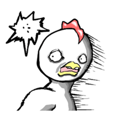 uzai,chicken you are wearing braces sticker #6580386