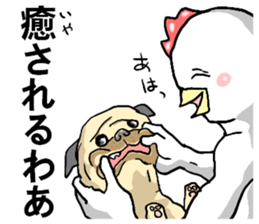 uzai,chicken you are wearing braces sticker #6580391