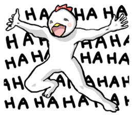 uzai,chicken you are wearing braces sticker #6580397