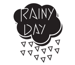 Black cloud & friends sticker #6580994