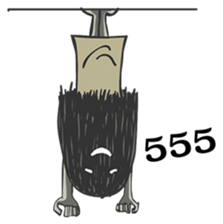 Hair ghost sticker #6581189