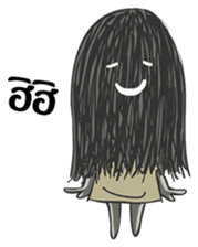 Hair ghost sticker #6581191