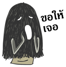 Hair ghost sticker #6581204
