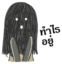 Hair ghost sticker #6581205
