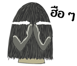 Hair ghost sticker #6581217