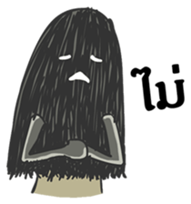 Hair ghost sticker #6581218