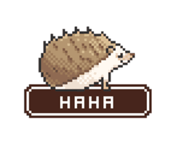 PIKO-PIKO hedgehog[English version.] sticker #6581485
