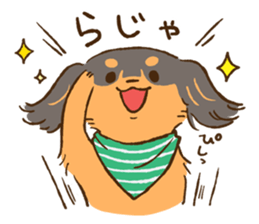 Miniature dachshund and  Cats sticker #6581706