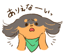 Miniature dachshund and  Cats sticker #6581709