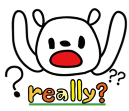 English bear sticker #6583439