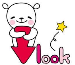 English bear sticker #6583458