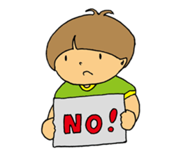 boy a little anxious. sticker #6583672