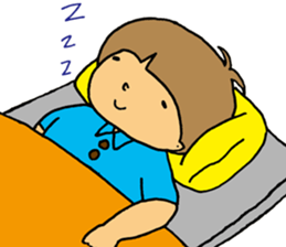 boy a little anxious. sticker #6583678