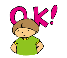 boy a little anxious. sticker #6583679