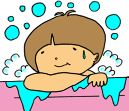 boy a little anxious. sticker #6583682