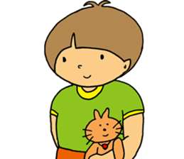 boy a little anxious. sticker #6583695