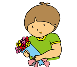 boy a little anxious. sticker #6583697