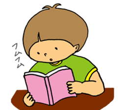 boy a little anxious. sticker #6583700