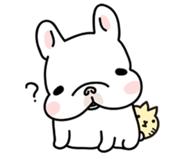 French Bulldog-White Bubble sticker #6583826