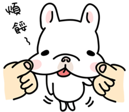 French Bulldog-White Bubble sticker #6583828