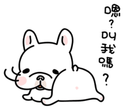 French Bulldog-White Bubble sticker #6583832