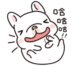French Bulldog-White Bubble sticker #6583840