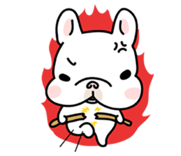 French Bulldog-White Bubble sticker #6583842