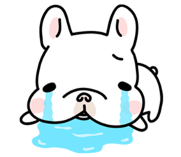 French Bulldog-White Bubble sticker #6583843