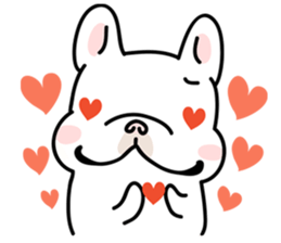 French Bulldog-White Bubble sticker #6583844