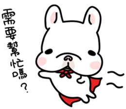 French Bulldog-White Bubble sticker #6583861