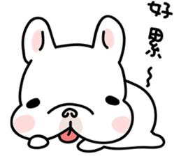 French Bulldog-White Bubble sticker #6583863