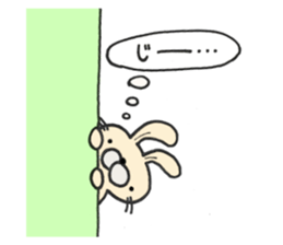 Plump rabbit is pretty. sticker #6584104