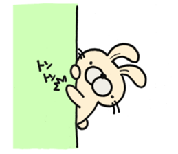 Plump rabbit is pretty. sticker #6584105