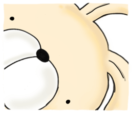 Plump rabbit is pretty. sticker #6584107