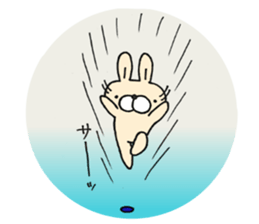 Plump rabbit is pretty. sticker #6584108