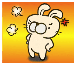 Plump rabbit is pretty. sticker #6584140