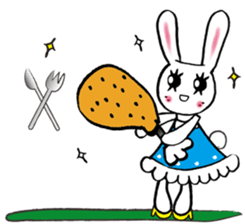 Kawaii cute useful rabbit usariel sticker #6585871