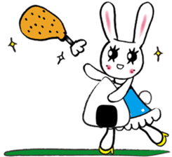 Kawaii cute useful rabbit usariel sticker #6585872