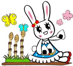 Kawaii cute useful rabbit usariel sticker #6585874