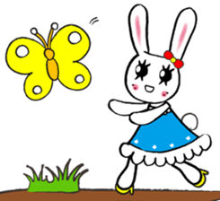 Kawaii cute useful rabbit usariel sticker #6585877