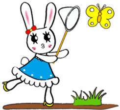 Kawaii cute useful rabbit usariel sticker #6585880