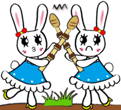 Kawaii cute useful rabbit usariel sticker #6585881