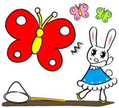 Kawaii cute useful rabbit usariel sticker #6585882