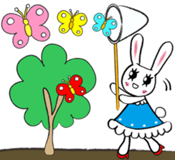 Kawaii cute useful rabbit usariel sticker #6585884